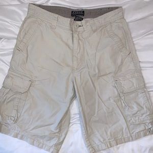 Beige cargo shorts